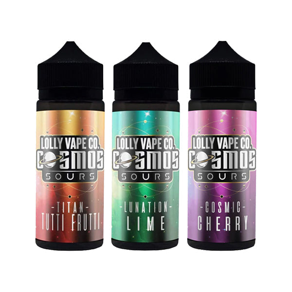 Lolly Vape Co - Cosmos Sours 100ml Shortfill 0mg (80VG/20PG)