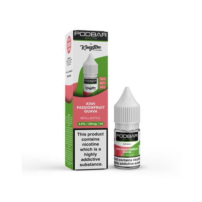 Kingston - Podbar Salts 10ml Refill Nic Salts (60VG/40PG) 20mg