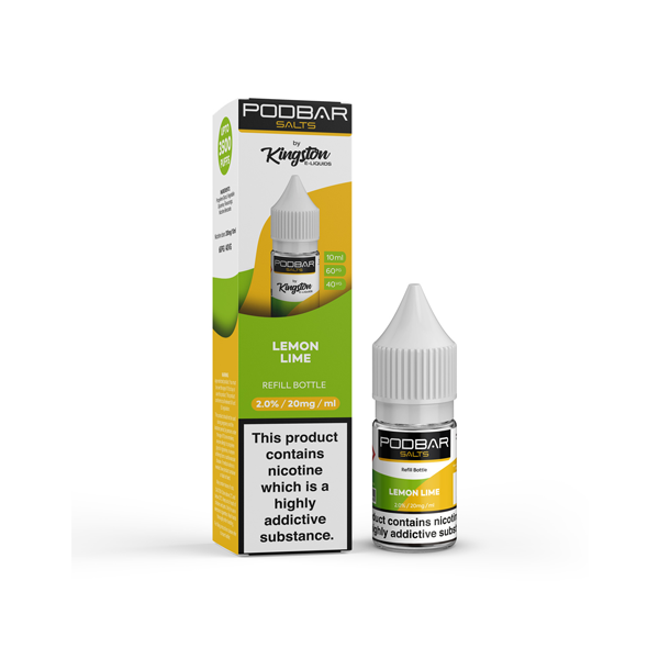 Kingston - Podbar Salts 10ml Refill Nic Salts (60VG/40PG) 20mg