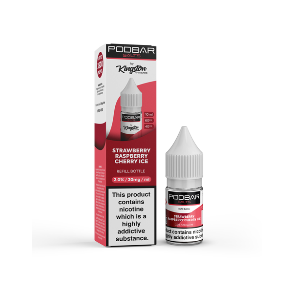 Kingston - Podbar Salts 10ml Refill Nic Salts (60VG/40PG) 20mg