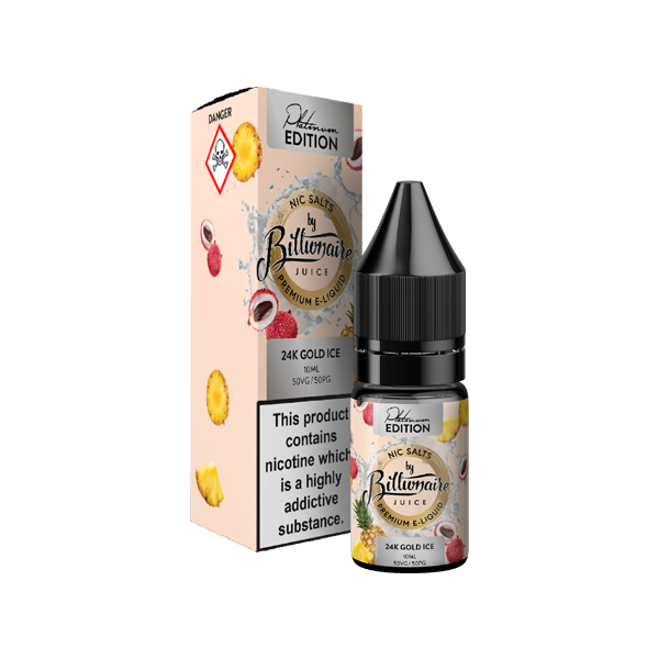 Billionaire Juice - Platinum Edition 10ml Nic Salts (50VG/50PG) 10mg