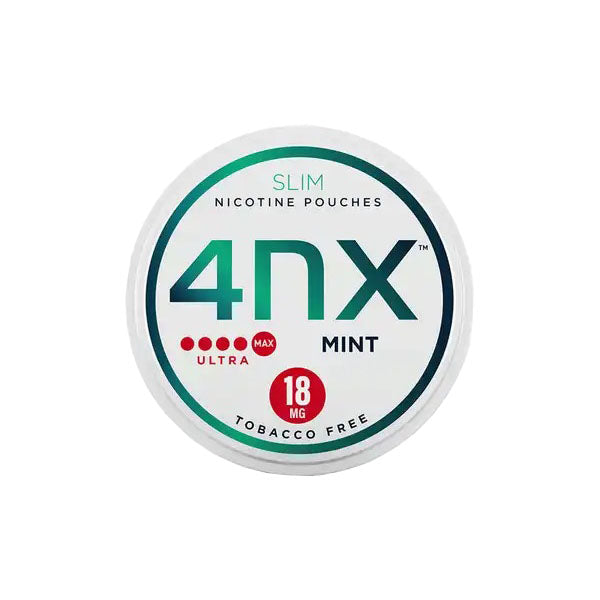 4NX - Mint Slim Nicotine Pouches 18mg - 20 Pouches