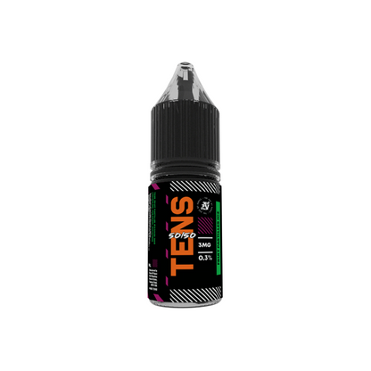 Tens - 50/50 10ml (50VG/50PG) - (Full Box) Pack Of 10 6mg