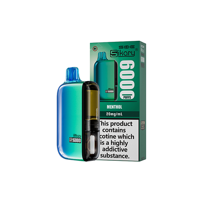 Sikary - S6000 Disposable Pod Vape Kit 6000 Puffs 20mg