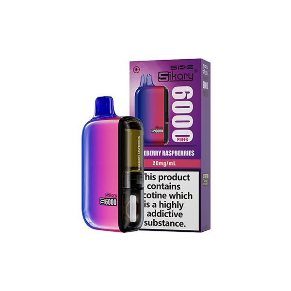 Sikary - S6000 Disposable Pod Vape Kit 6000 Puffs 20mg