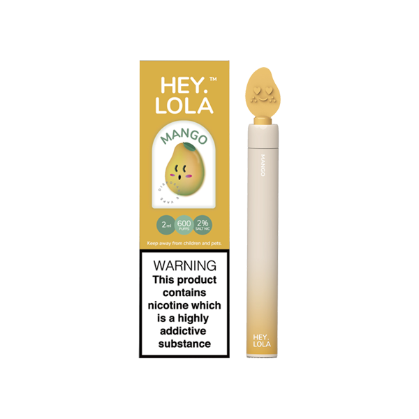 Hey Lola - Disposable Vape Device 600 Puffs 20mg