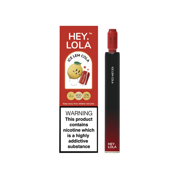 Hey Lola - Disposable Vape Device 600 Puffs 20mg