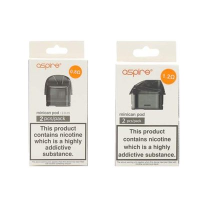 Aspire - Minican Replacement Pods Two Pack 2ml (0.8Ohm/1.2Ohm)