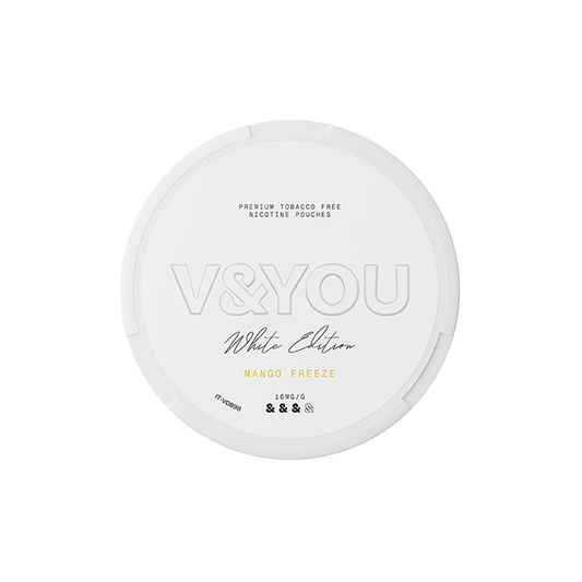 V&YOU - White Edition Nicotine Pouch - 20 Pouches 8.8mg