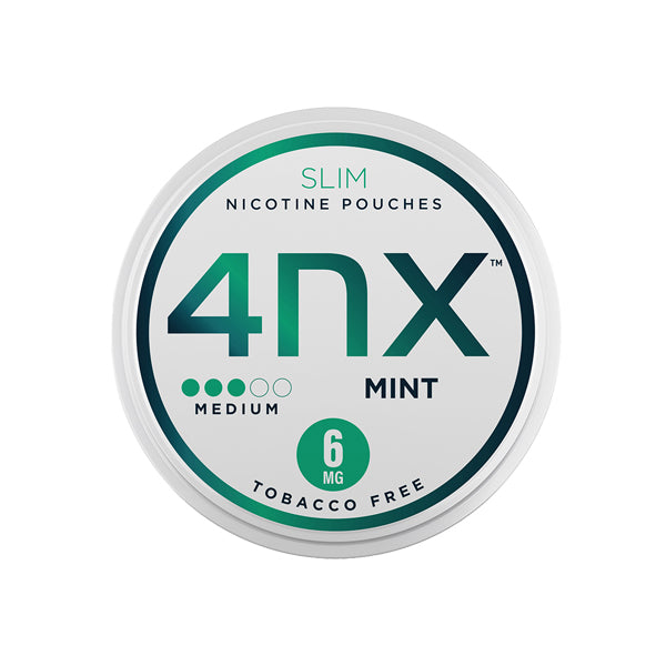 4NX - Mint Slim Nicotine Pouches 6mg - 20 Pouches