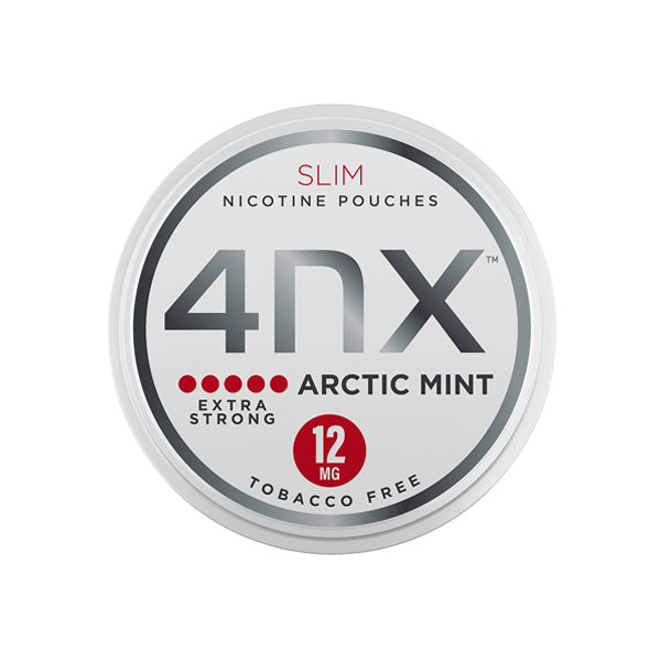 4NX - Arctic Mint Slim Nicotine Pouches 12mg - 20 Pouches