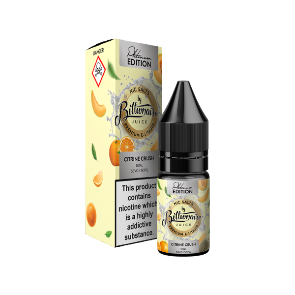 Billionaire Juice - Platinum Edition 10ml Nic Salts (50VG/50PG) 10mg