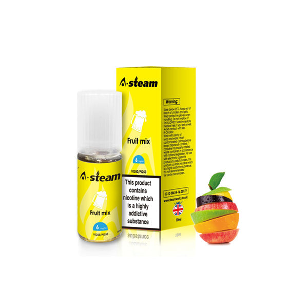 A-Steam - Fruit Flavours 3MG 10ML (50VG/50PG)