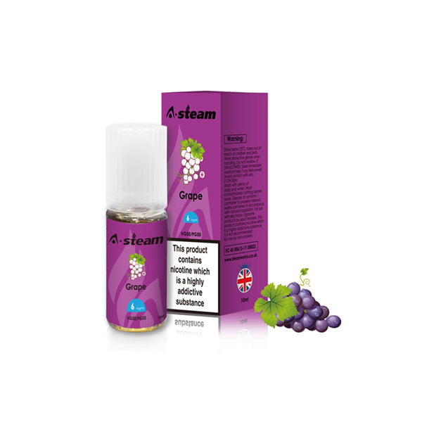 A-Steam - Fruit Flavours 3MG 10ML (50VG/50PG)