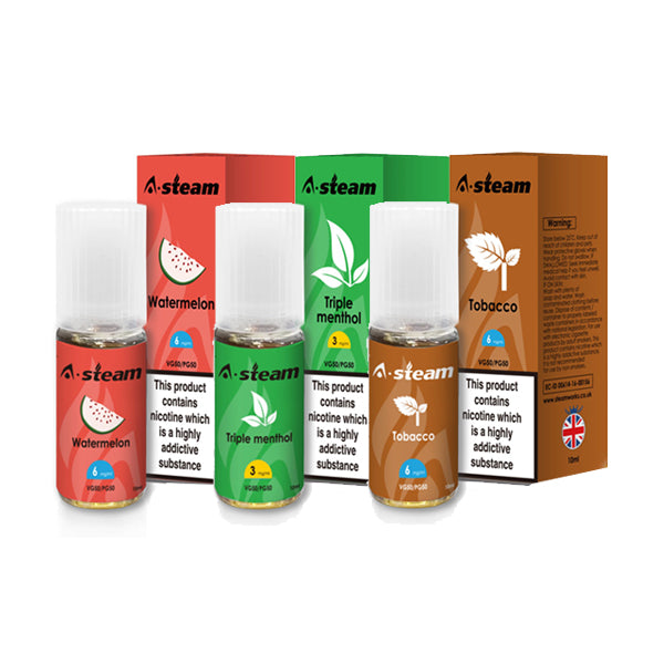 A-Steam - Fruit Flavours 3MG 10ML (50VG/50PG)