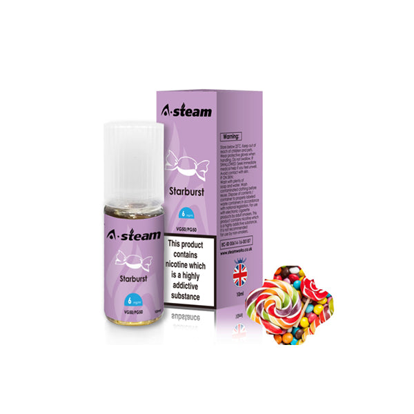 A-Steam - Fruit Flavours 3MG 10ML (50VG/50PG)