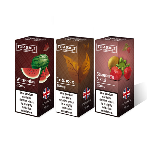 A-Steam - Top Salt Fruit Flavour Nic Salts 10ml (50VG/50PG) 20mg