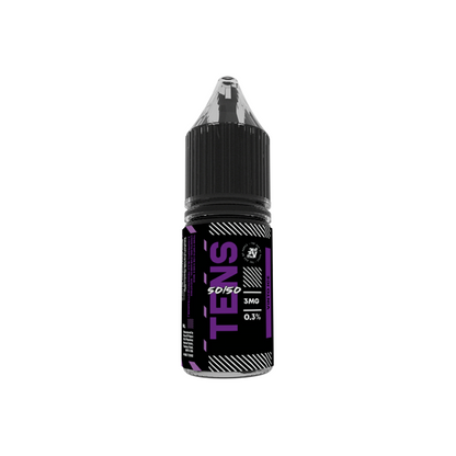 Tens - 50/50 10ml (50VG/50PG) - (Full Box) Pack Of 10 12mg