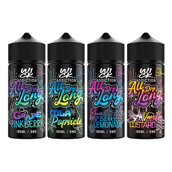 Wick Addiction - All Day Long 100ml Shortfill 0mg (70VG/30PG)