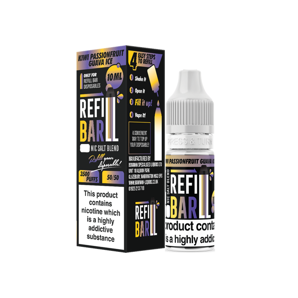 Refill - Bar Salts 10ml Nic Salts (50VG/50PG) 10mg