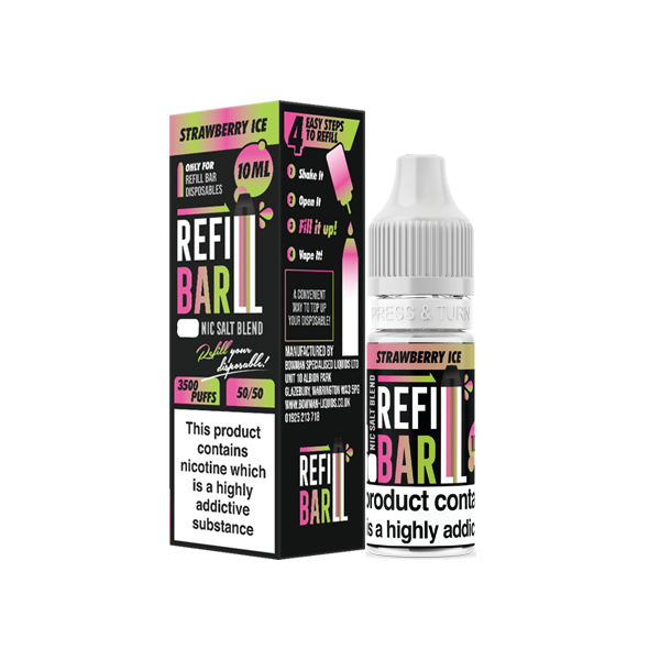 Refill - Bar Salts 10ml Nic Salts (50VG/50PG) 10mg