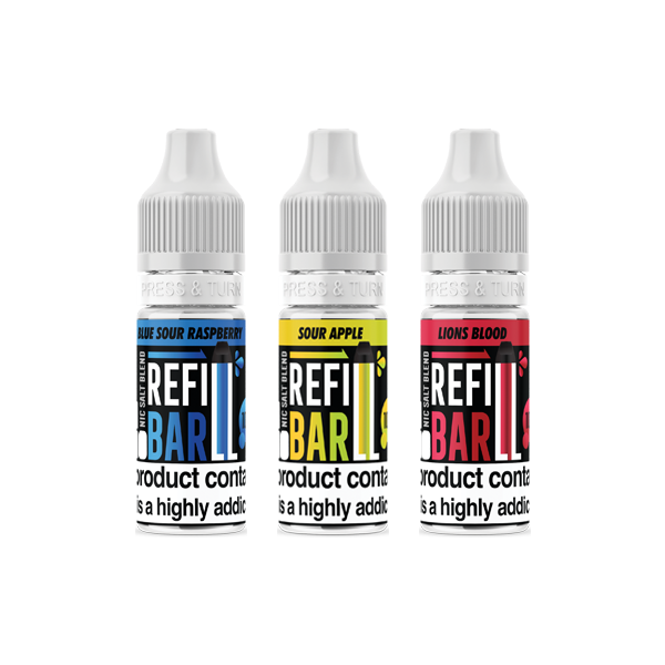 Refill - Bar Salts 10ml Nic Salts (50VG/50PG) 10mg