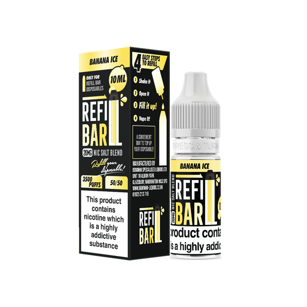 Refill Bar - Salts 10ml Nic Salts (50VG/50PG) 20mg