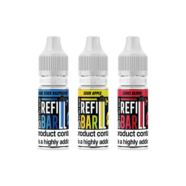 Refill Bar - Salts 10ml Nic Salts (50VG/50PG) 20mg