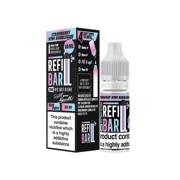 Refill Bar - Salts 10ml Nic Salts (50VG/50PG) 20mg