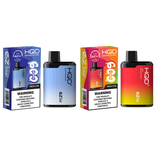 HQD - EZ Bar Disposable Vape Device 600 Puffs 20mg