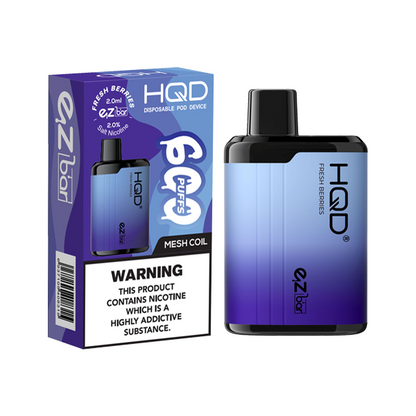 HQD - EZ Bar Disposable Vape Device 600 Puffs 20mg