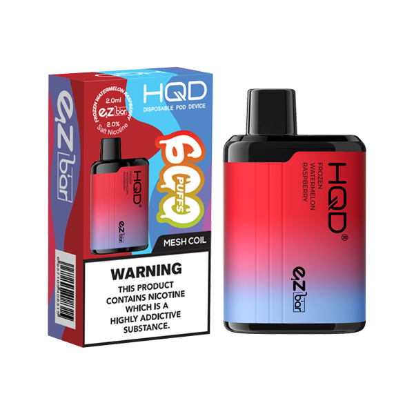 HQD - EZ Bar Disposable Vape Device 600 Puffs 20mg