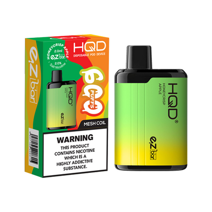 HQD - EZ Bar Disposable Vape Device 600 Puffs 20mg