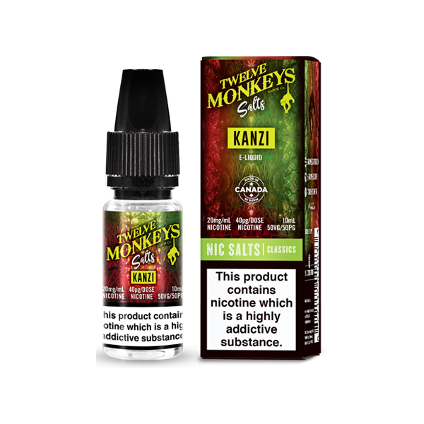 Twelve Monkeys - Classics 10ml Nic Salt (50VG/50PG) 10mg