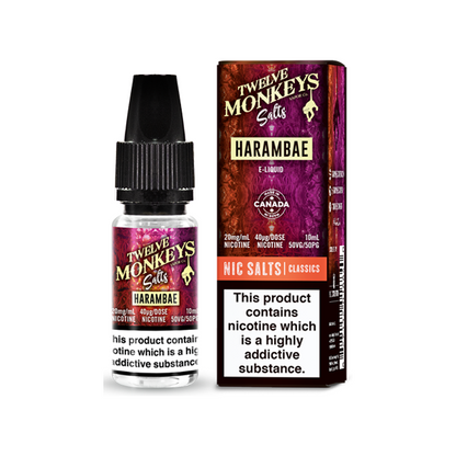 Twelve Monkeys - Classics 10ml Nic Salt (50VG/50PG) 10mg