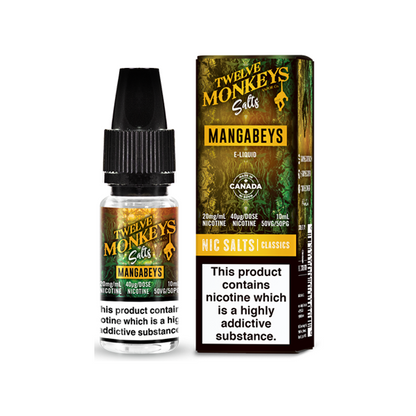 Twelve Monkeys - Classics 10ml Nic Salt (50VG/50PG) 10mg