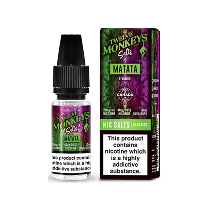 Twelve Monkeys - Classics 10ml Nic Salt (50VG/50PG) 20mg