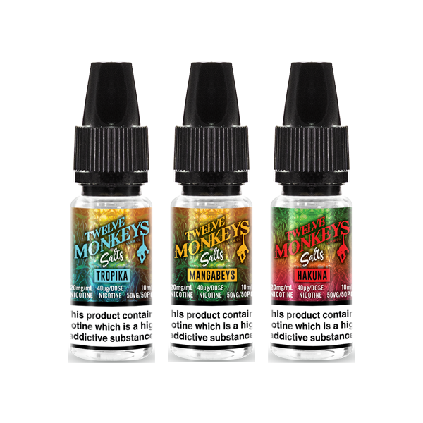 Twelve Monkeys - Classics 10ml Nic Salt (50VG/50PG) 20mg