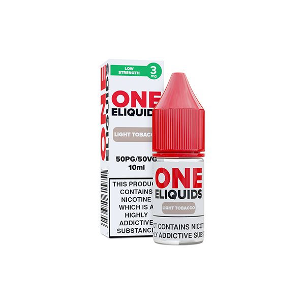 One E-Liquids - Flavoured Nicotine E-Liquid 10ml (50VG/50PG) 3mg