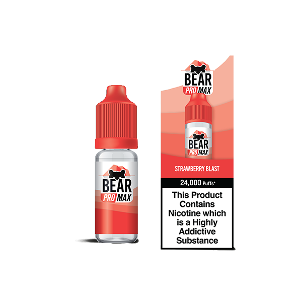 Bear Pro Max - 75ml Longfill Bar Series includes 4X 20mg Bar Salts