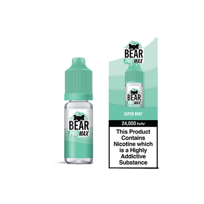 Bear Pro Max - 75ml Longfill Bar Series includes 4X 20mg Bar Salts