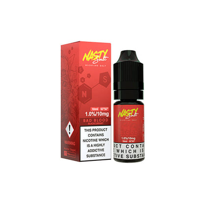 Nasty Salts - 10ml Nic Salts (50VG/50PG) 10mg