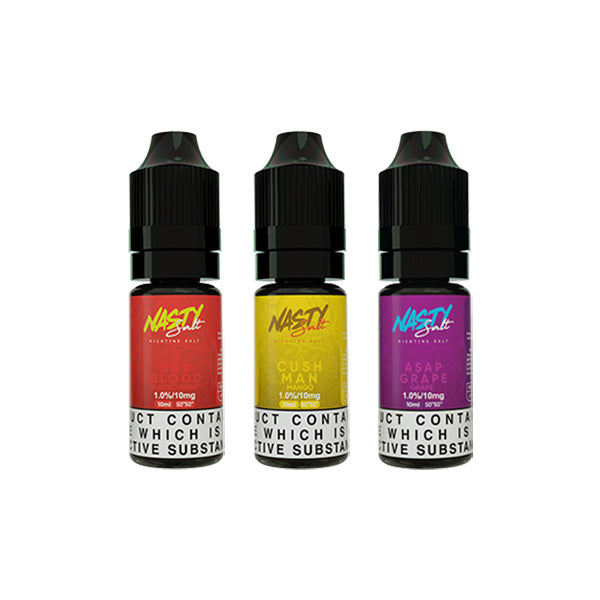 Nasty Salts - 10ml Nic Salts (50VG/50PG) 10mg