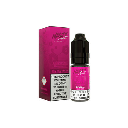 Nasty Salts - 10ml Nic Salts (50VG/50PG) 10mg