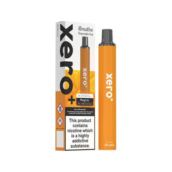 iBreathe - Xero+ Disposable Vape Pod 600 Puffs 20mg