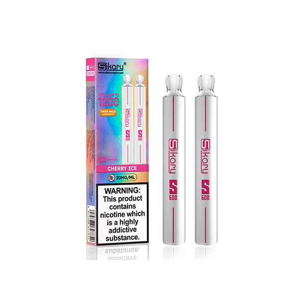 Sikary - S600 Twin Pack Disposable Vapes 1200 Puffs 20mg