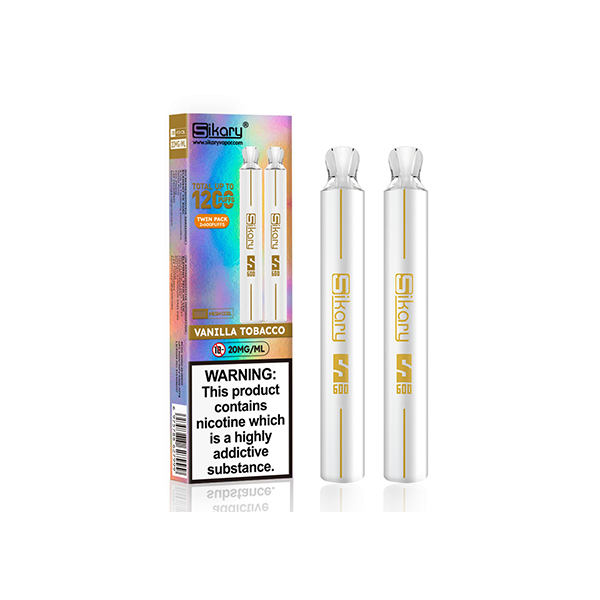 Sikary - S600 Twin Pack Disposable Vapes 1200 Puffs 20mg