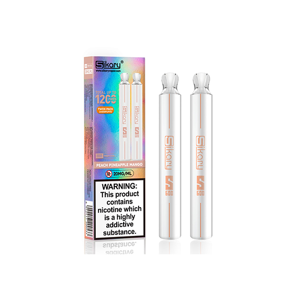 Sikary - S600 Twin Pack Disposable Vapes 1200 Puffs 20mg