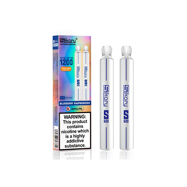 Sikary - S600 Twin Pack Disposable Vapes 1200 Puffs 20mg