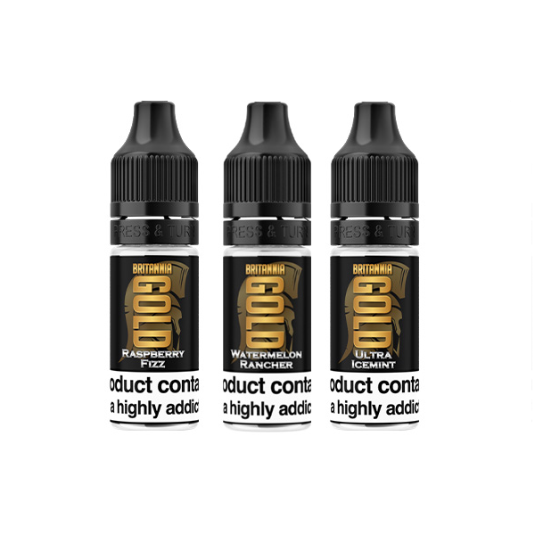 Britannia Gold - 10ml E-Liquids (40VG/60PG) 0mg